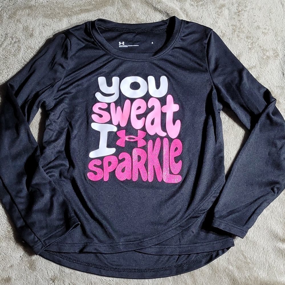 Underarmor Girls' Long-sleeve Graphic Shirt - SIZE 4